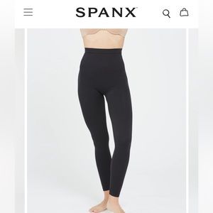 NEW Spanx Look at Me Now Seamless Leggings size large